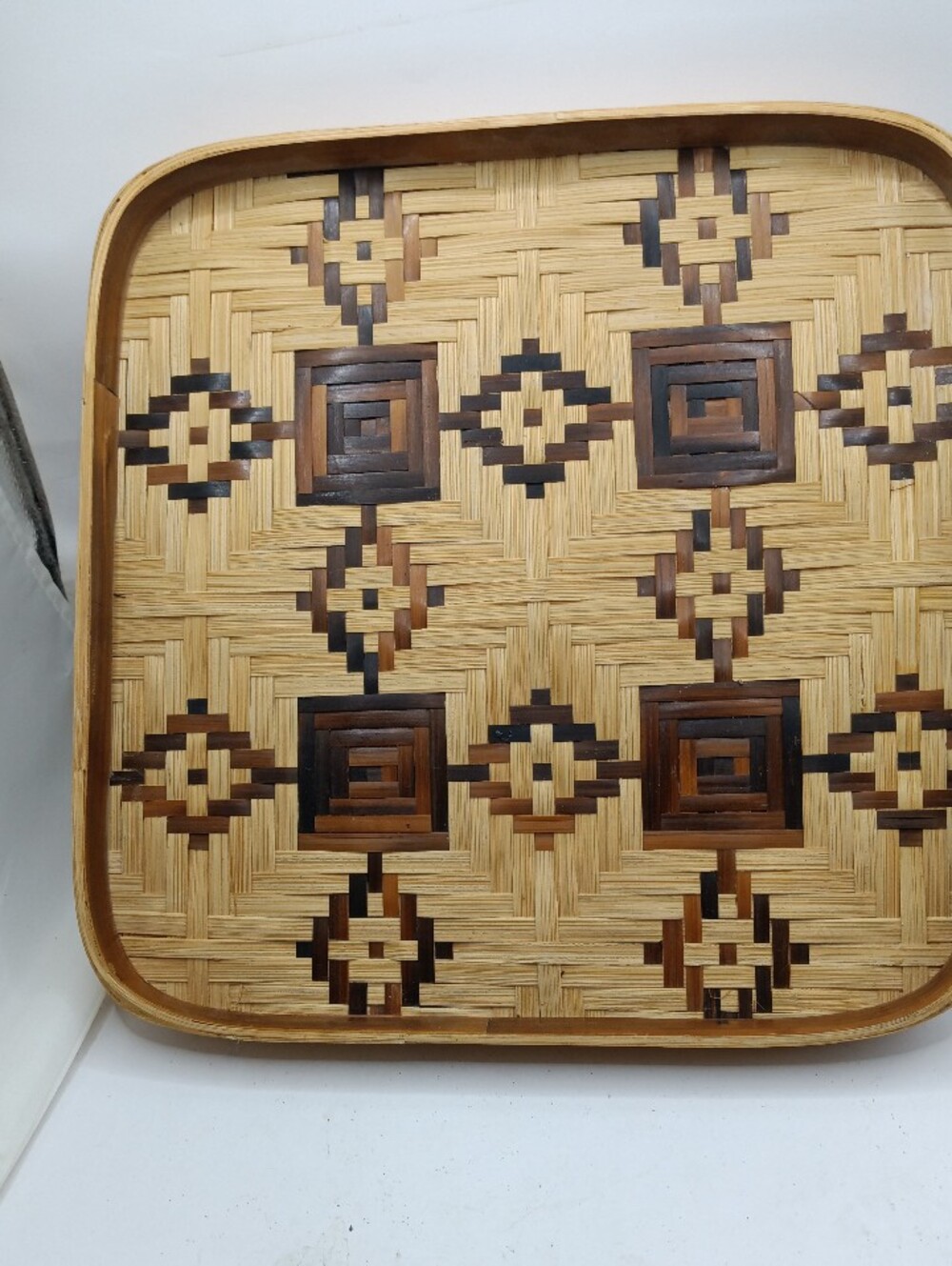 Boho Bamboo Wicker Rattan Tray